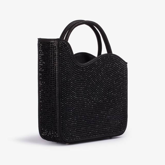 Le Silla Small bag cristalli nero jet Novità