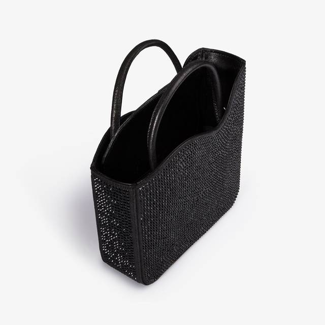 Le Silla Small bag cristalli nero jet Novità