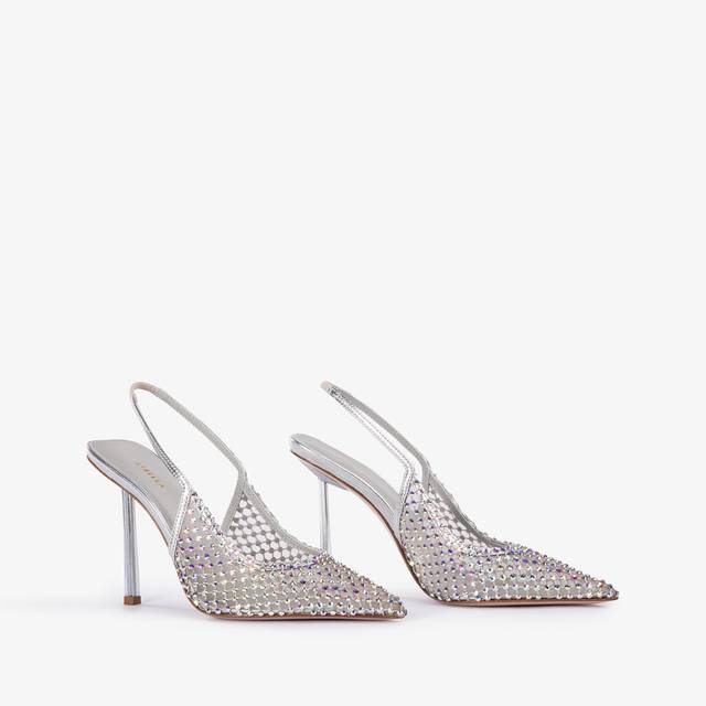 Le Silla Slingback gioiello rete argento eclissi Saldi