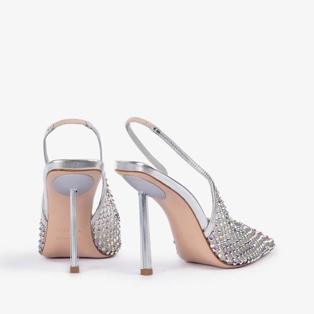 Le Silla Slingback gioiello rete argento eclissi Saldi