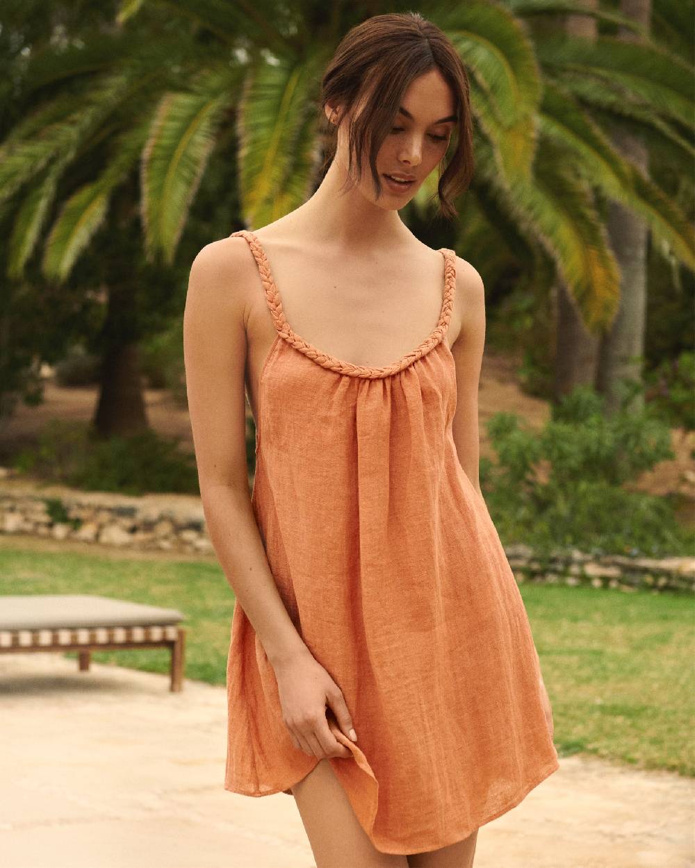 Manebí Linen Gauze Maracaibo Dress - Sunbaked 2025