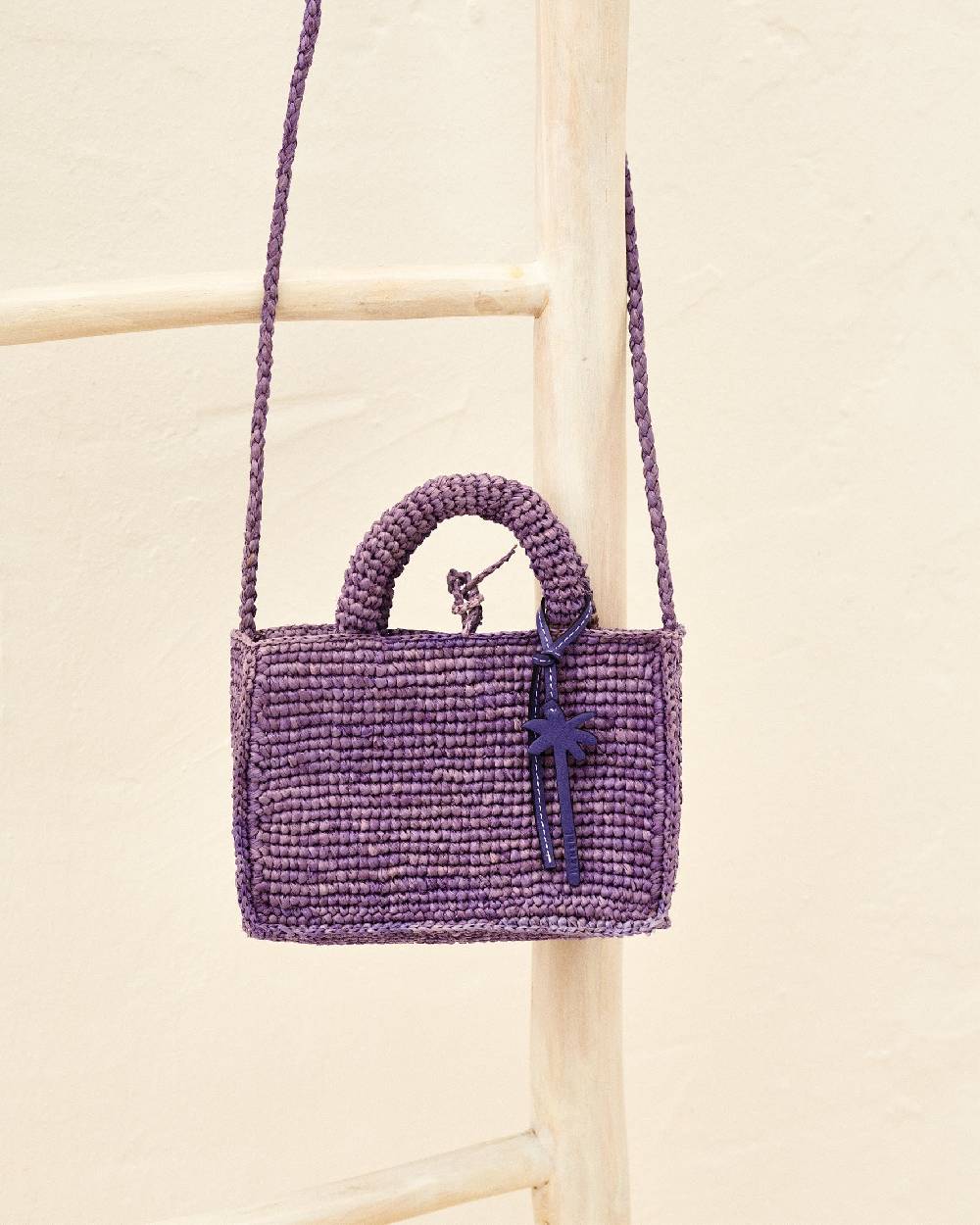 Manebí Raffia Sunset Bag Mini - Summer Purple Negozio