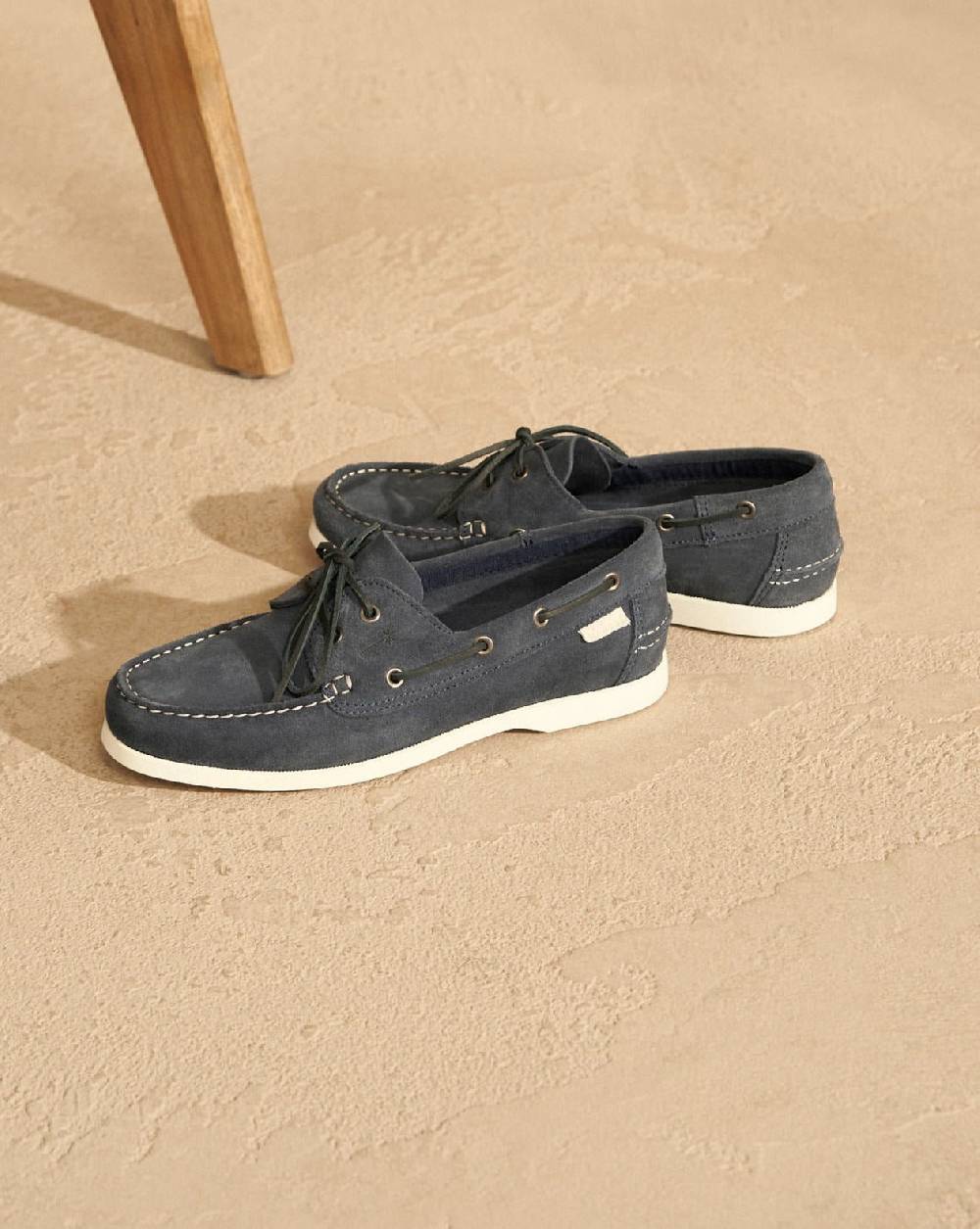 Manebí Suede Boat-Shoes - Hamptons Patriot Blue Sconto