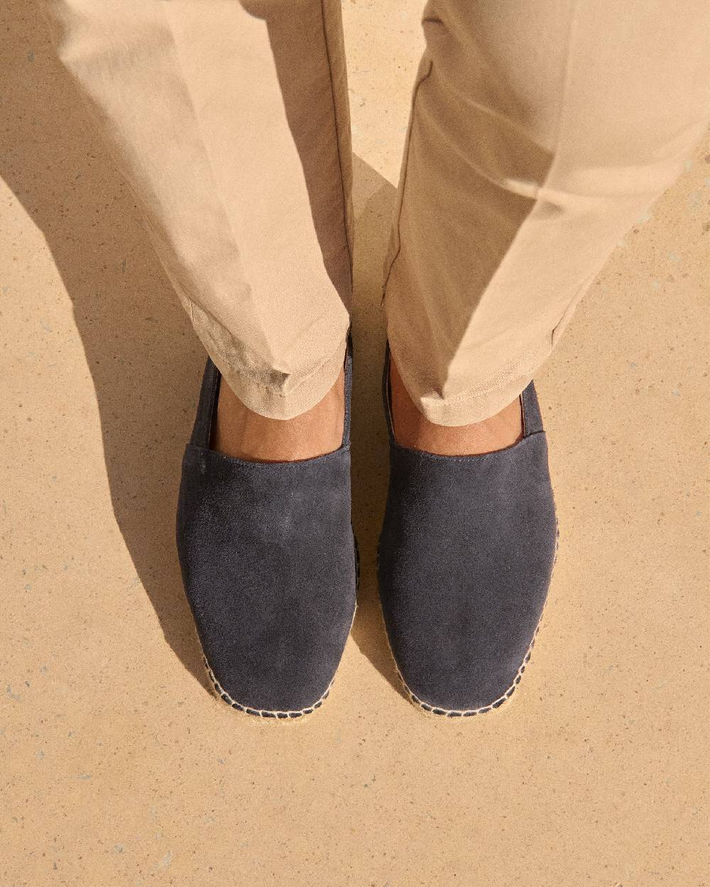 Manebí Suede Square Toe Espadrilles - Hamptons Patriot Blue Economico