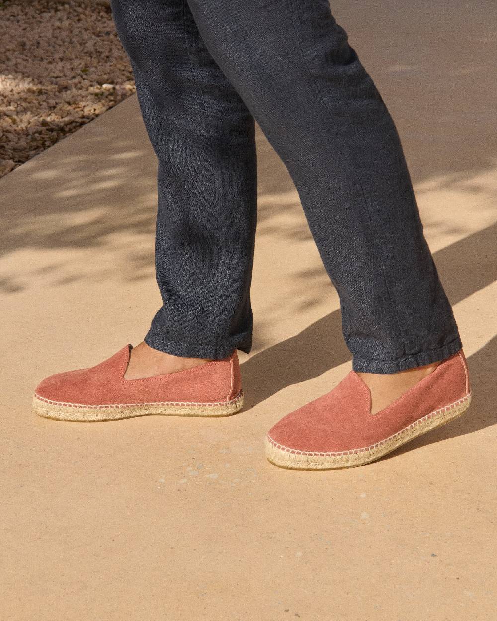 Manebí Suede Espadrilles - Hamptons Terracotta In Vendita