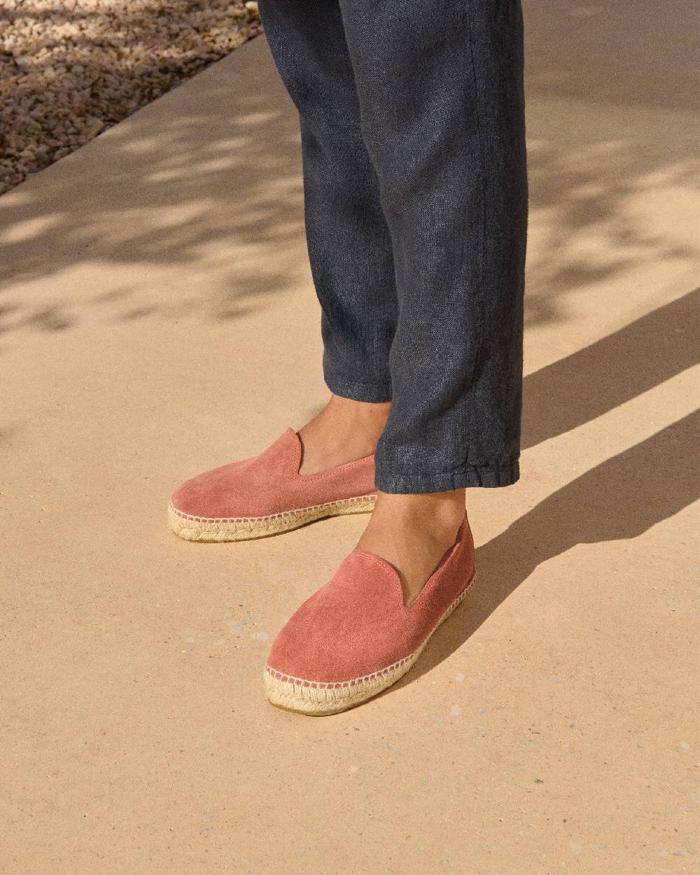 Manebí Suede Espadrilles - Hamptons Terracotta In Vendita