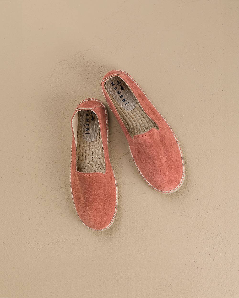 Manebí Suede Espadrilles - Hamptons Terracotta In Vendita
