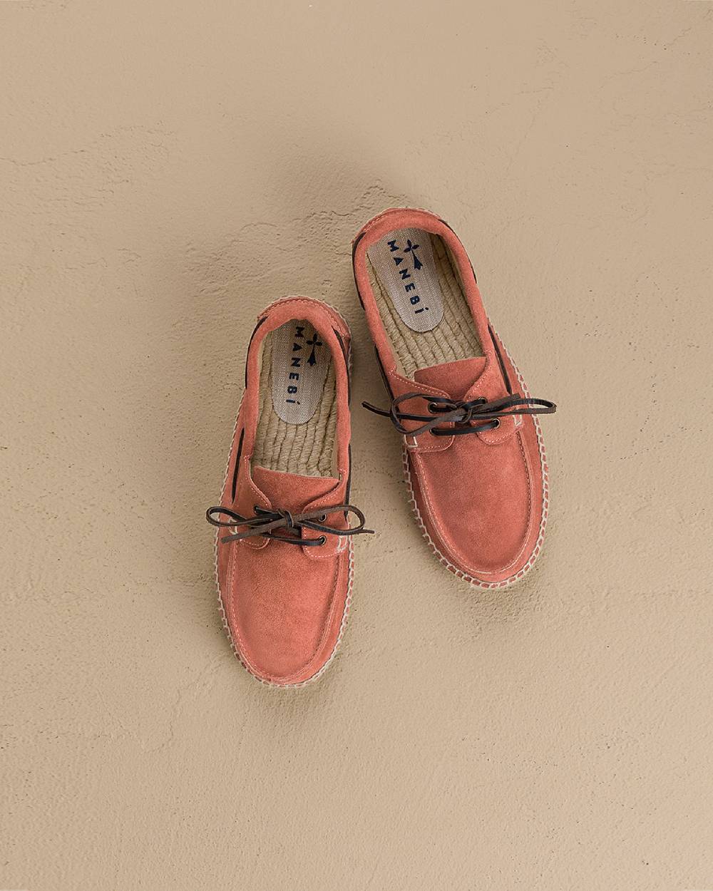 Manebí Suede Boat-Shoes Espadrilles - Hamptons Terracotta Saldi