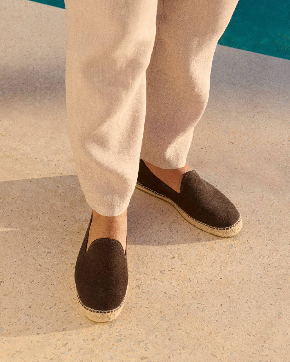 Manebí Suede Espadrilles - Cocoa Offerte