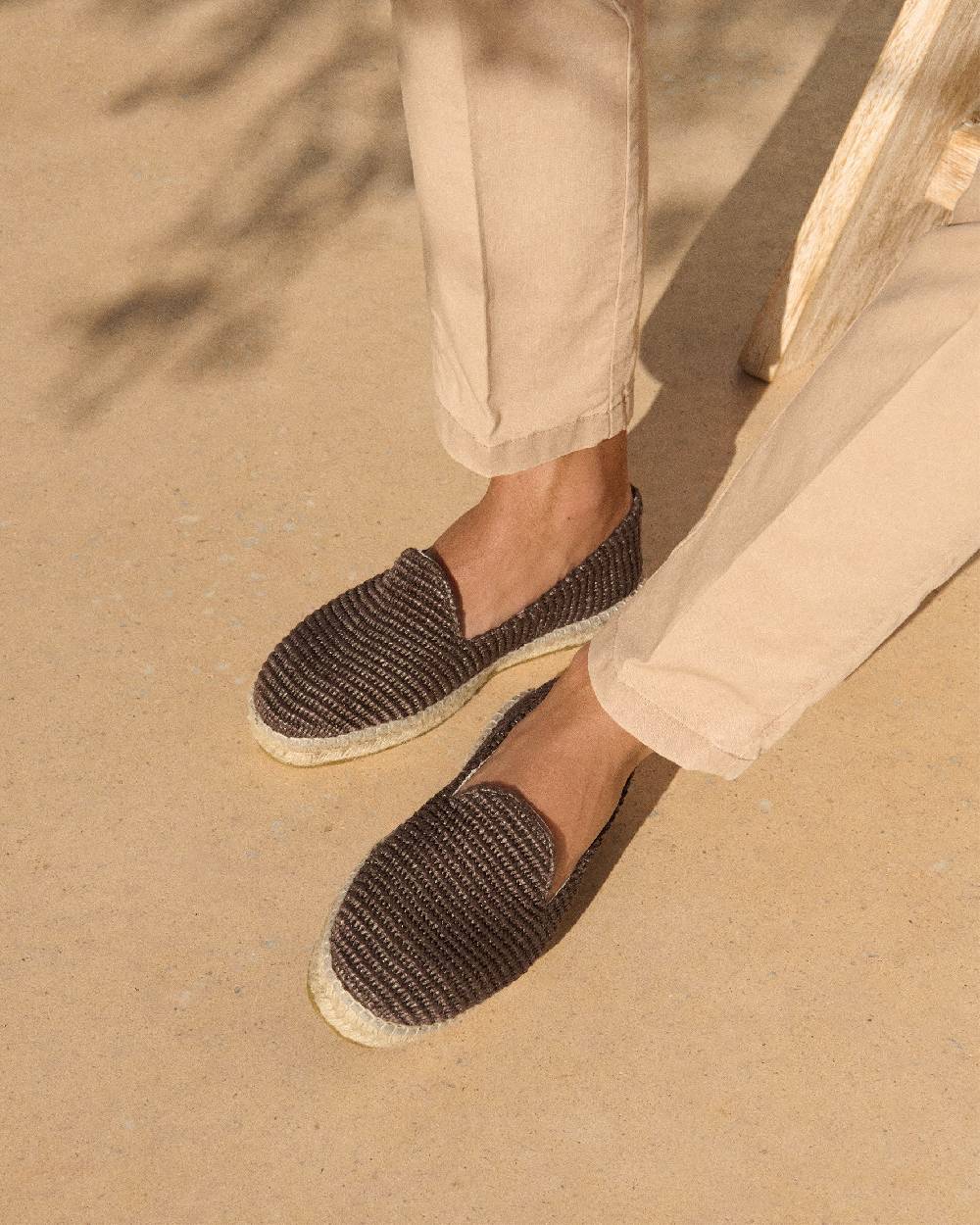 Manebí Raffia Espadrilles - Cocoa Hotsell