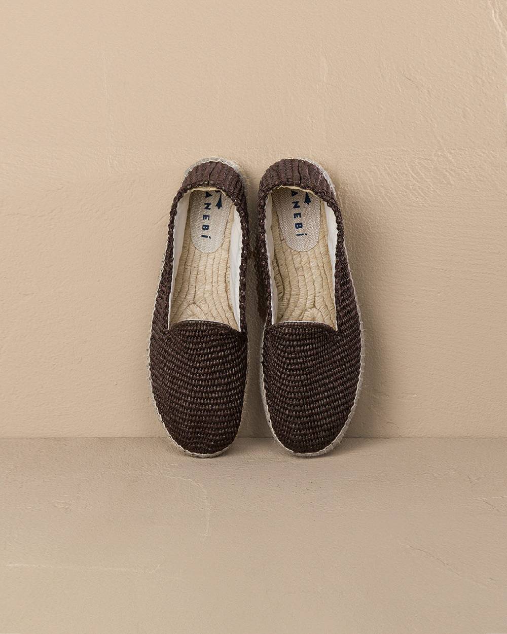 Manebí Raffia Espadrilles - Cocoa Hotsell