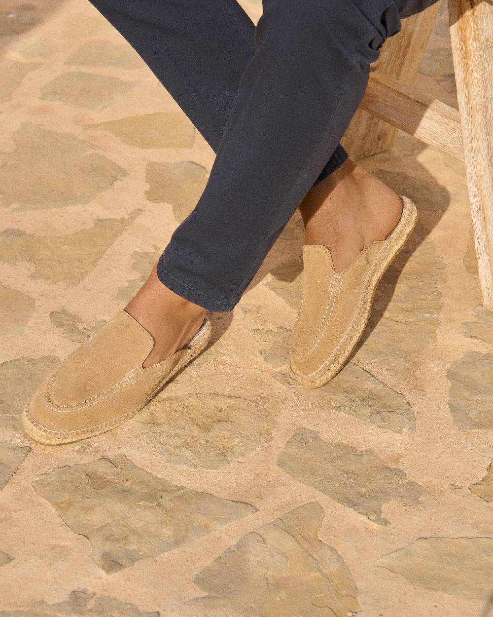 Manebí Mocassini Sabot Traveler - Hamptons - Washed Beige Nuovo