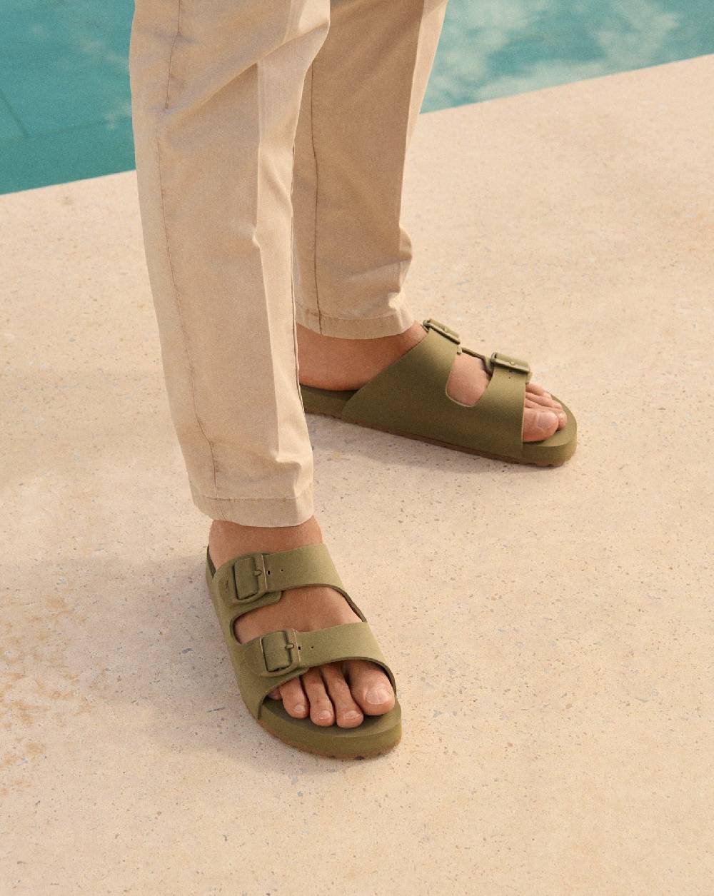 Manebí Eva Swim Sandals - Honolulu Kaki Green Soddisfazione Garantita