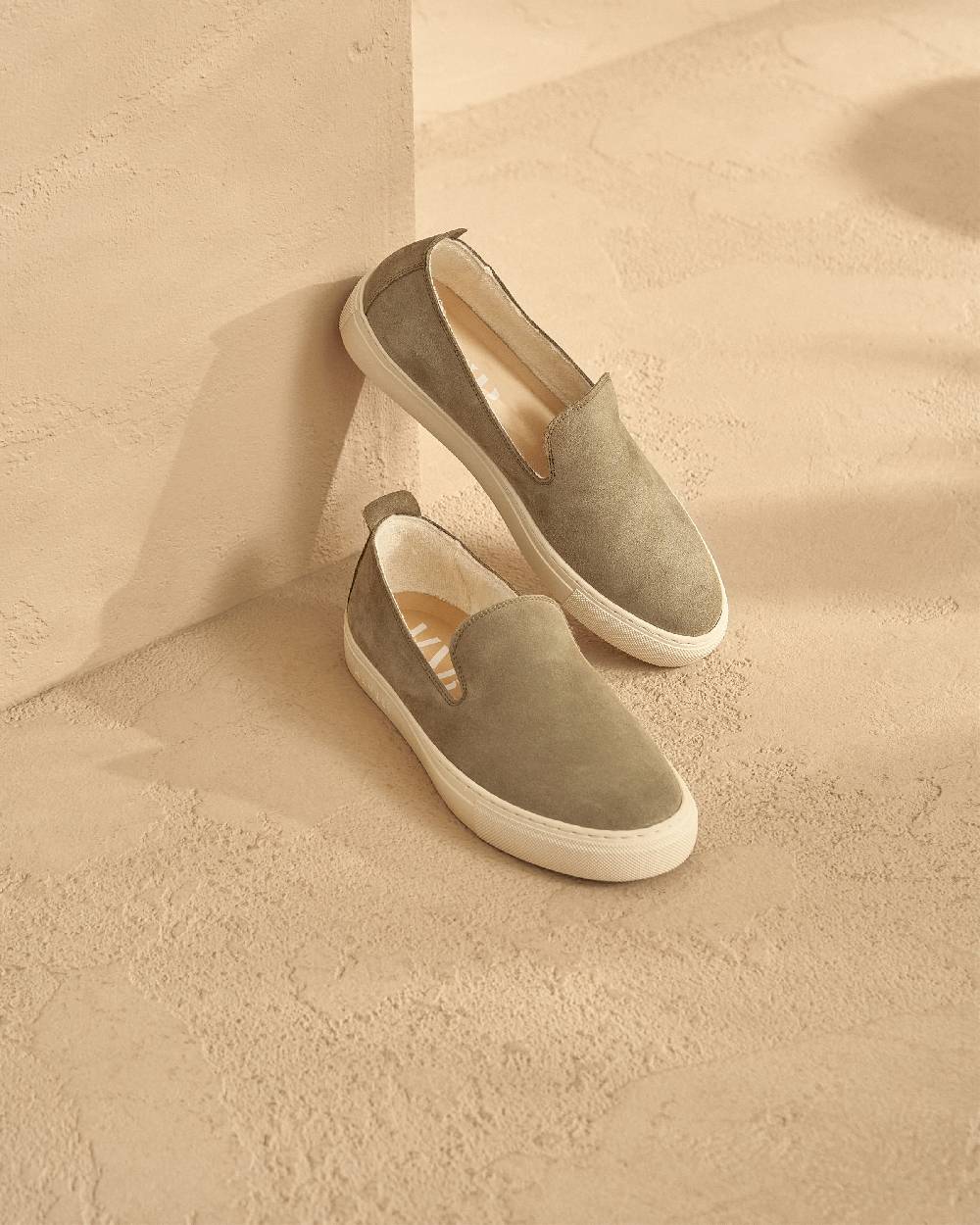 Manebí Slip-On in pelle scamosciata - Hamptons - Forest Qualità Garantita