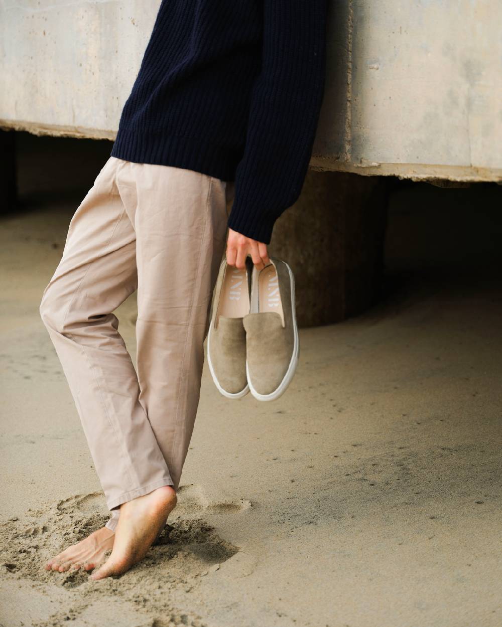 Manebí Slip-On in pelle scamosciata - Hamptons - Forest Qualità Garantita