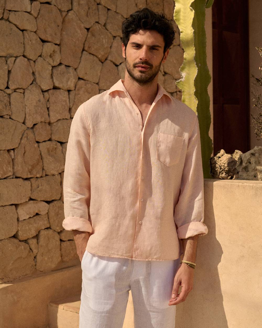 Manebí Washed Linen Panama Shirt - Spanish Villa Moda