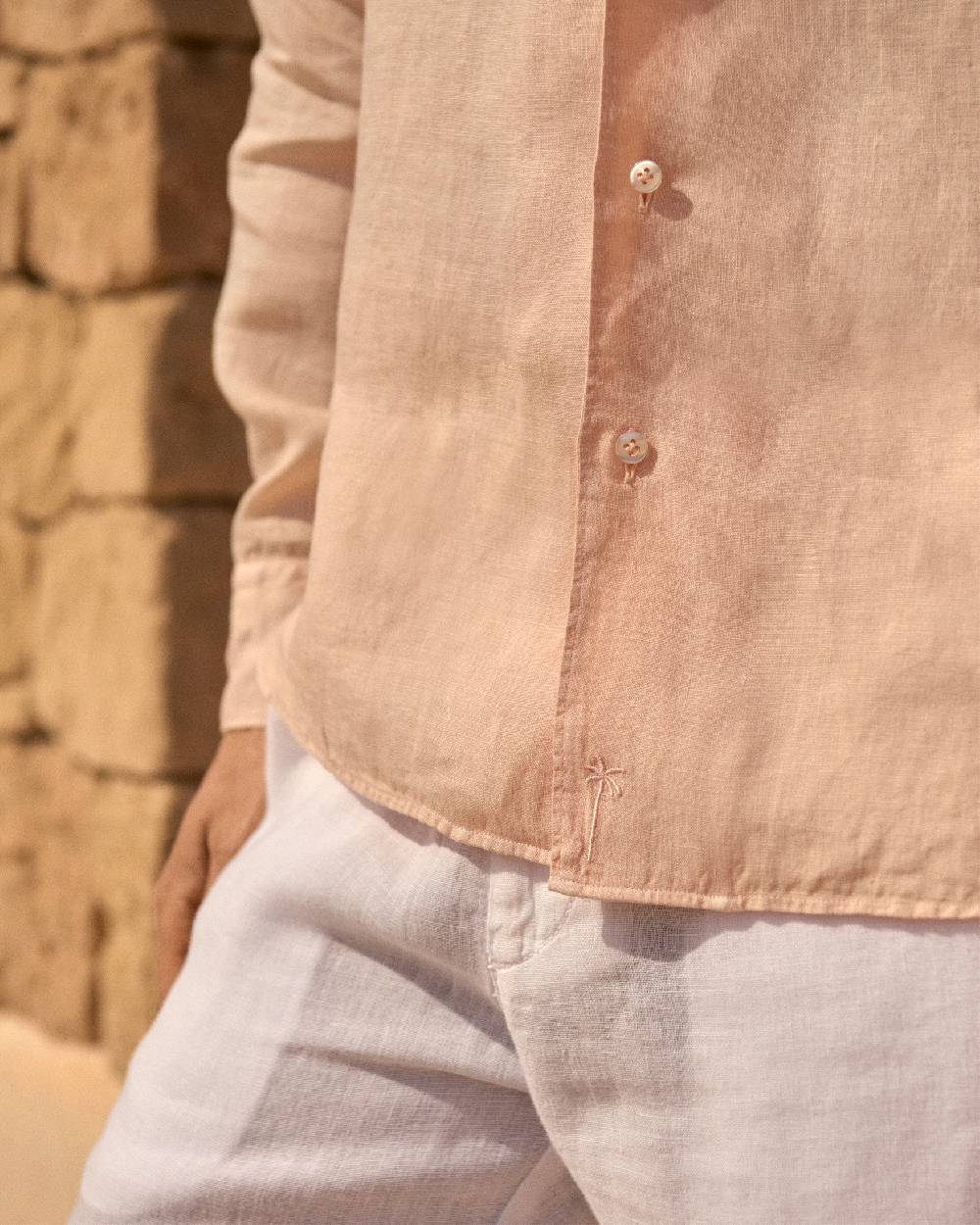 Manebí Washed Linen Panama Shirt - Spanish Villa Moda