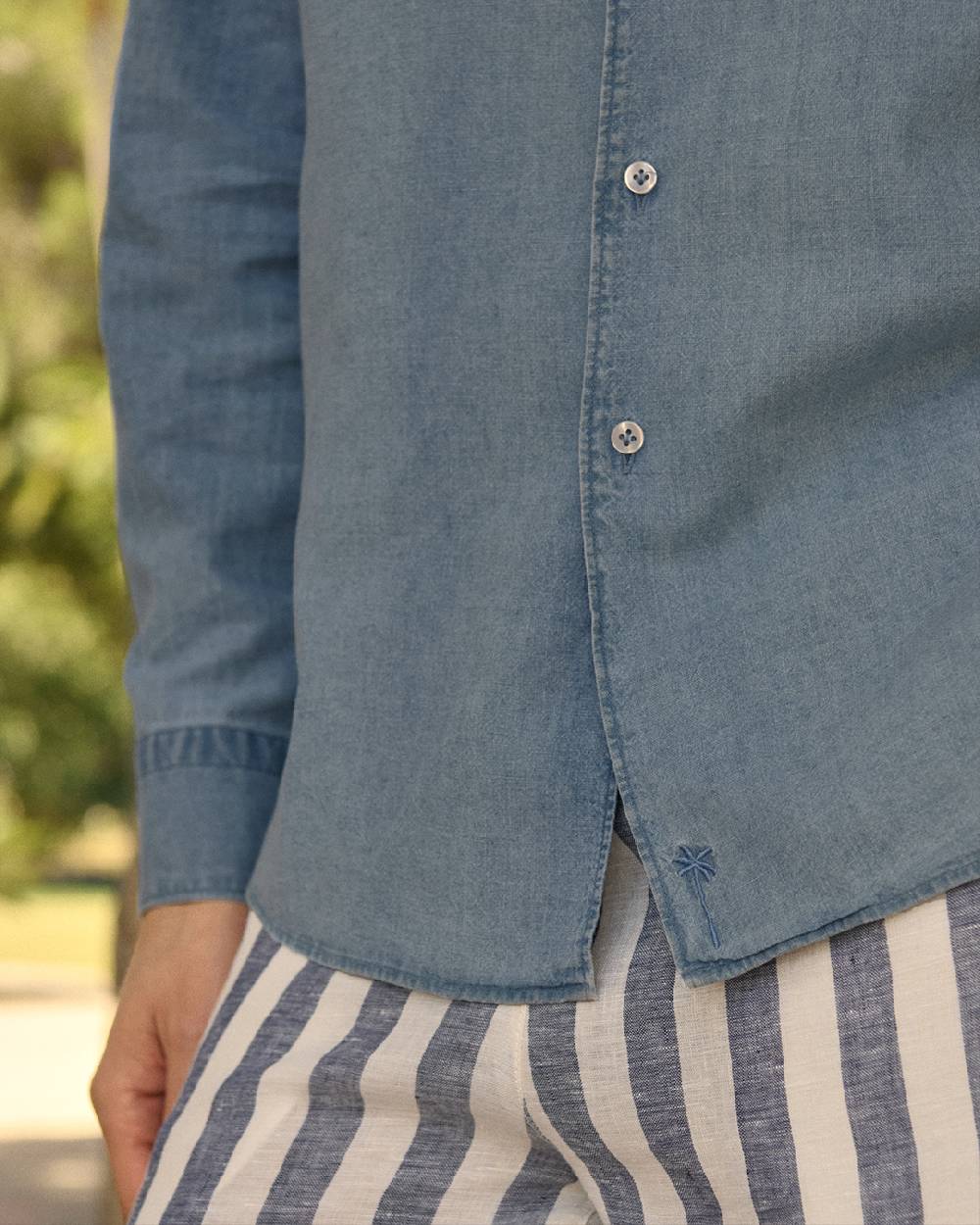 Manebí Lenim: Linen Denim|Panama Shirt Italy