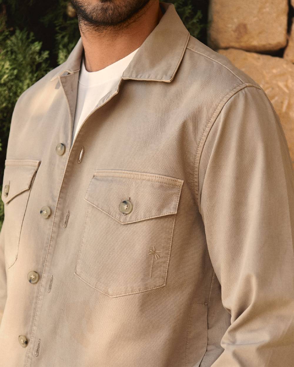 Manebí Stonewashed Cotton|Santa Fe Field Jacket - Beige 2025