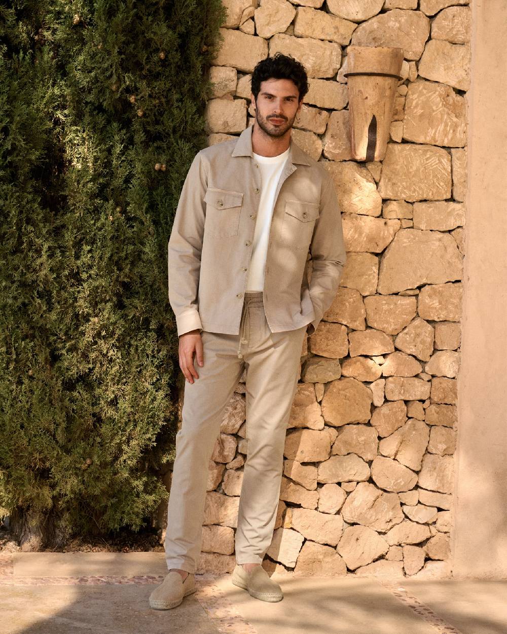 Manebí Stonewashed Cotton|Santa Fe Field Jacket - Beige 2025