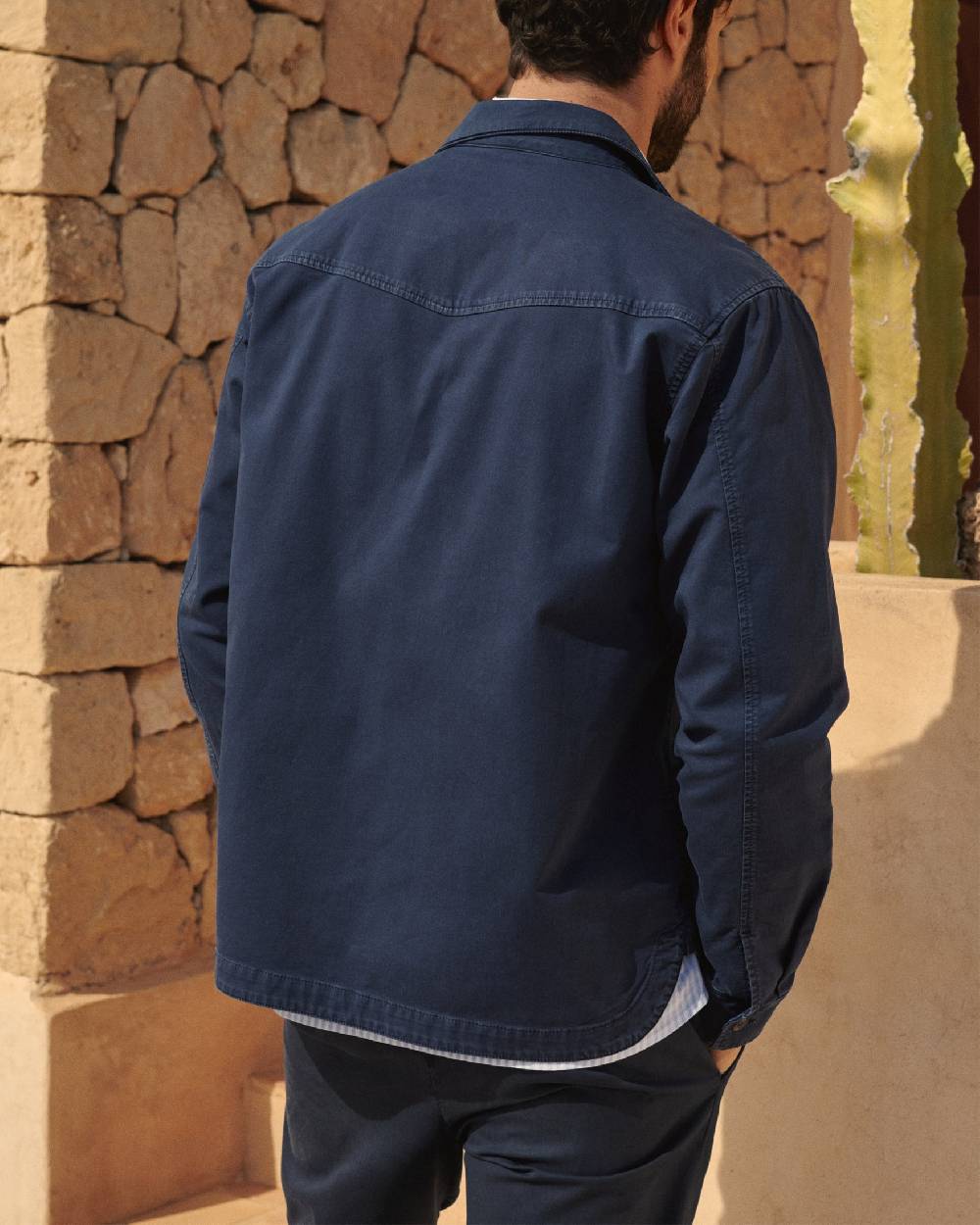 Manebí Stonewashed Cotton|Santa Fe Field Jacket - Embroidered Logo Night Blue Promozione Limitata