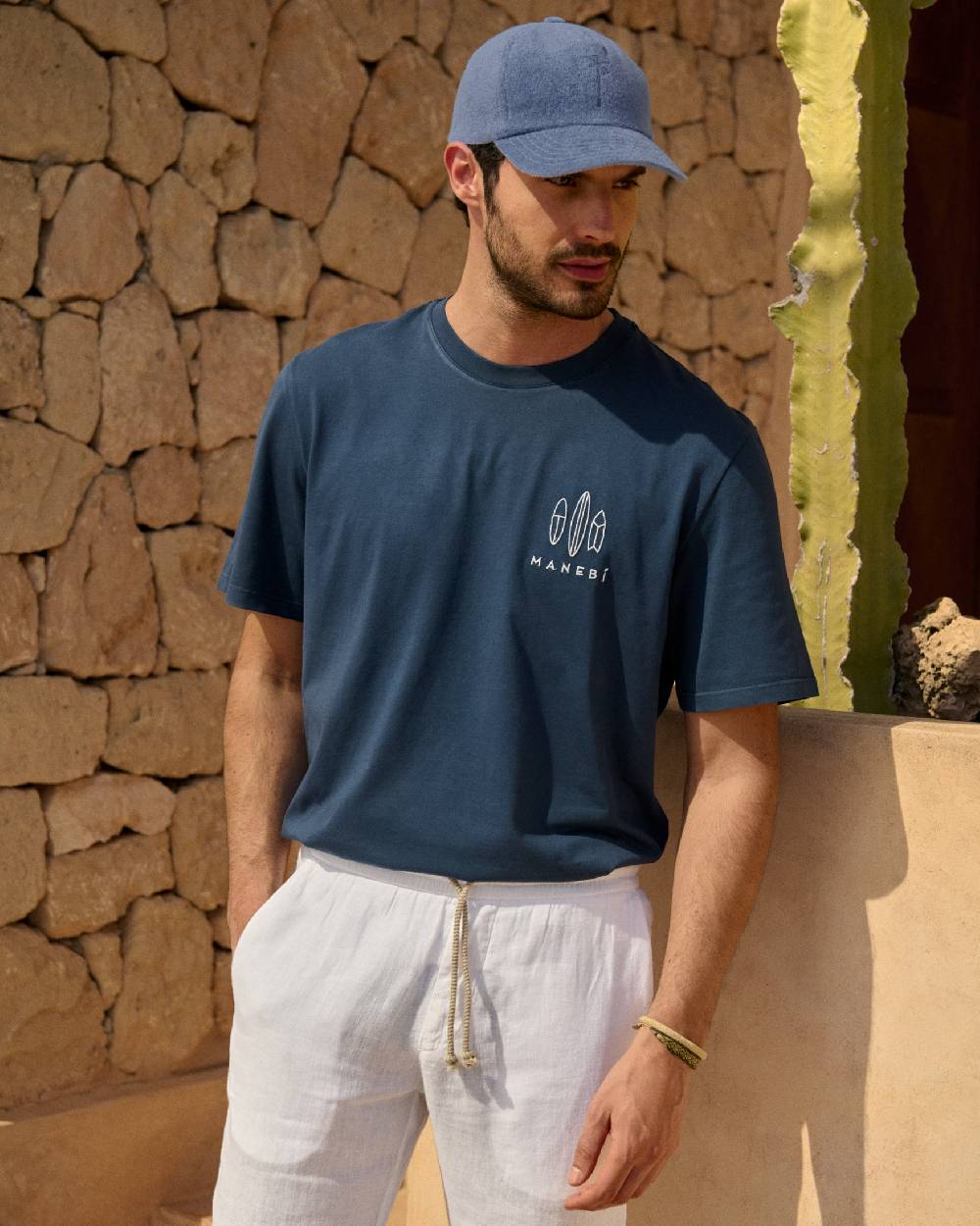 Manebí Organic Terry Cotton Lucca Cap - Petrole Hotsell