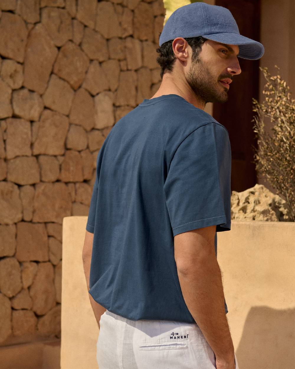 Manebí Organic Terry Cotton Lucca Cap - Petrole Hotsell