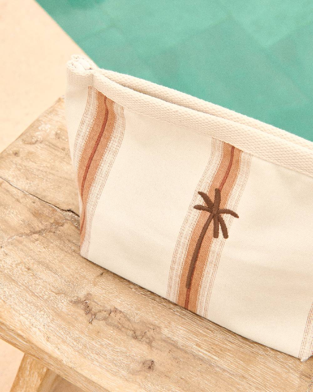Manebí Canvas Tender2Tote - Cocoa \u0026 Beige Multistripes Vendita Calda