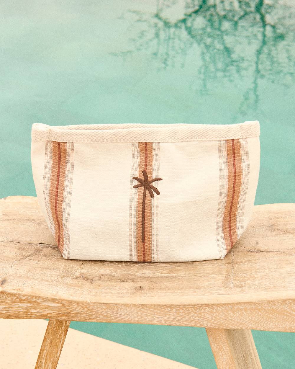 Manebí Canvas Tender2Tote - Cocoa \u0026 Beige Multistripes Vendita Calda