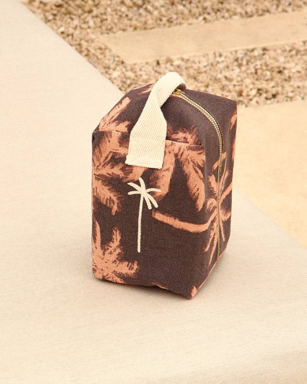 Manebí Canvas Large Beauty - Cocoa \u0026 Orange Rust Maxi Palm Saldi Di Fabbrica