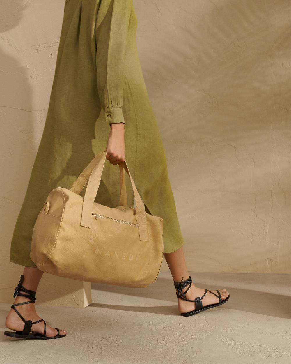Manebí Canvas Weekend Bag - La Havana Cuero Vendite Flash