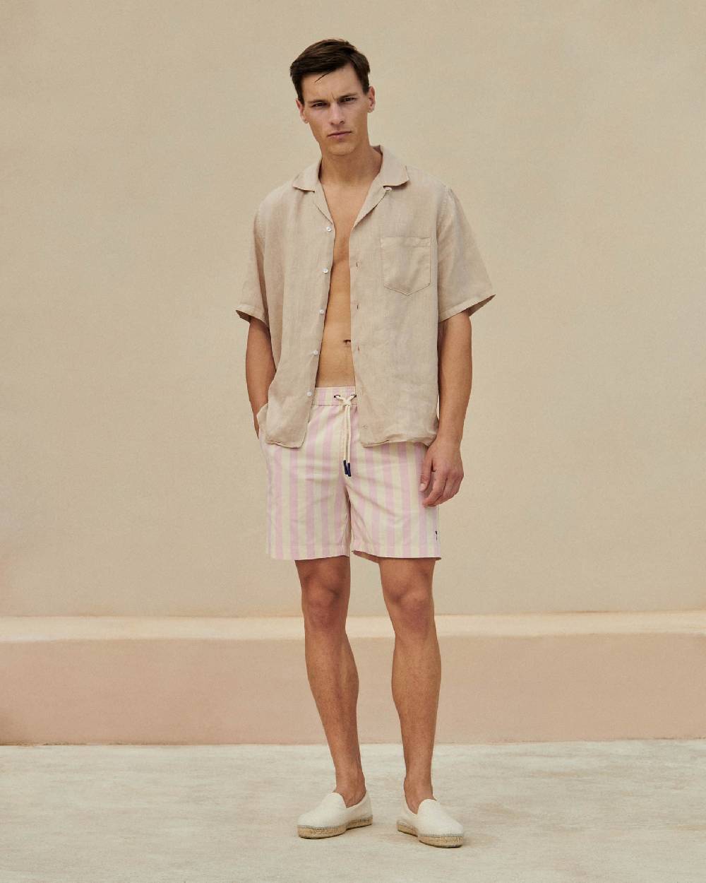 Manebí Printed Swim Shorts - Antique Rose Spedizione Gratuita