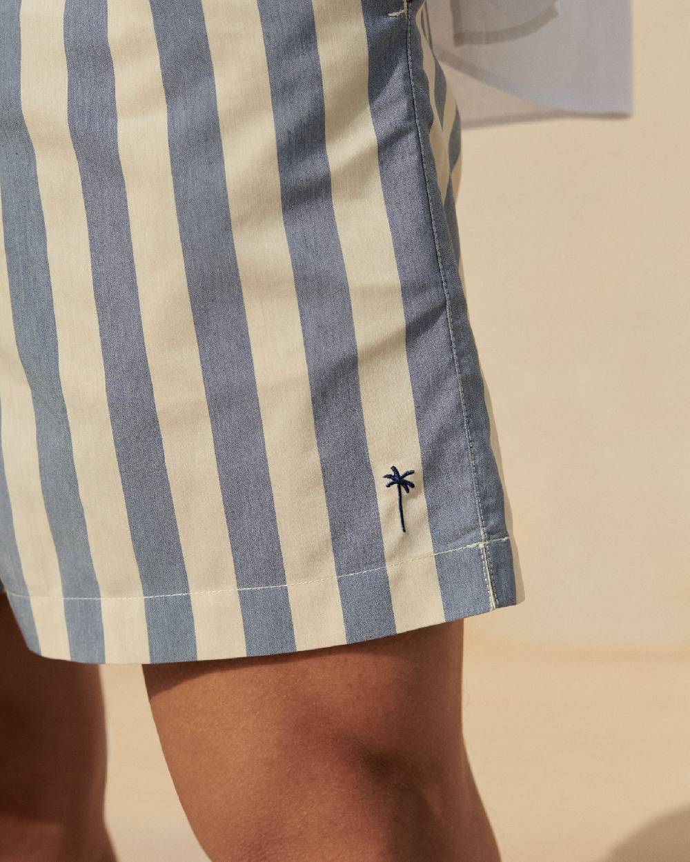 Manebí Printed Macro Stripes Swim Shorts - Navy Blue Macro Stripes Soddisfazione Garantita