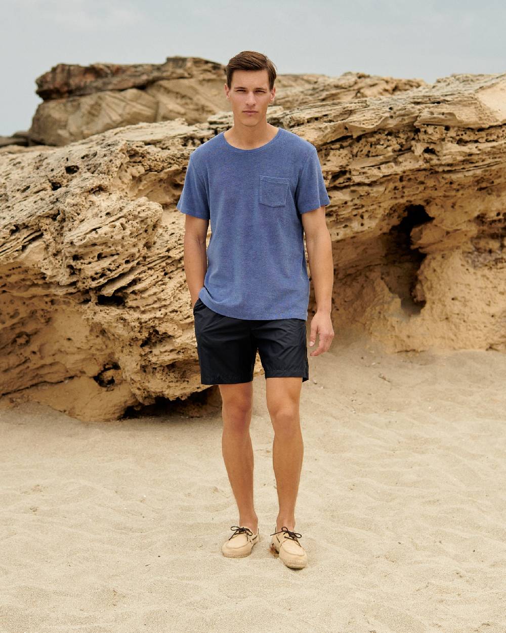 Manebí Solid Color Swim Shorts - Recycled Ultra Light Night Blue Fino Al -60%