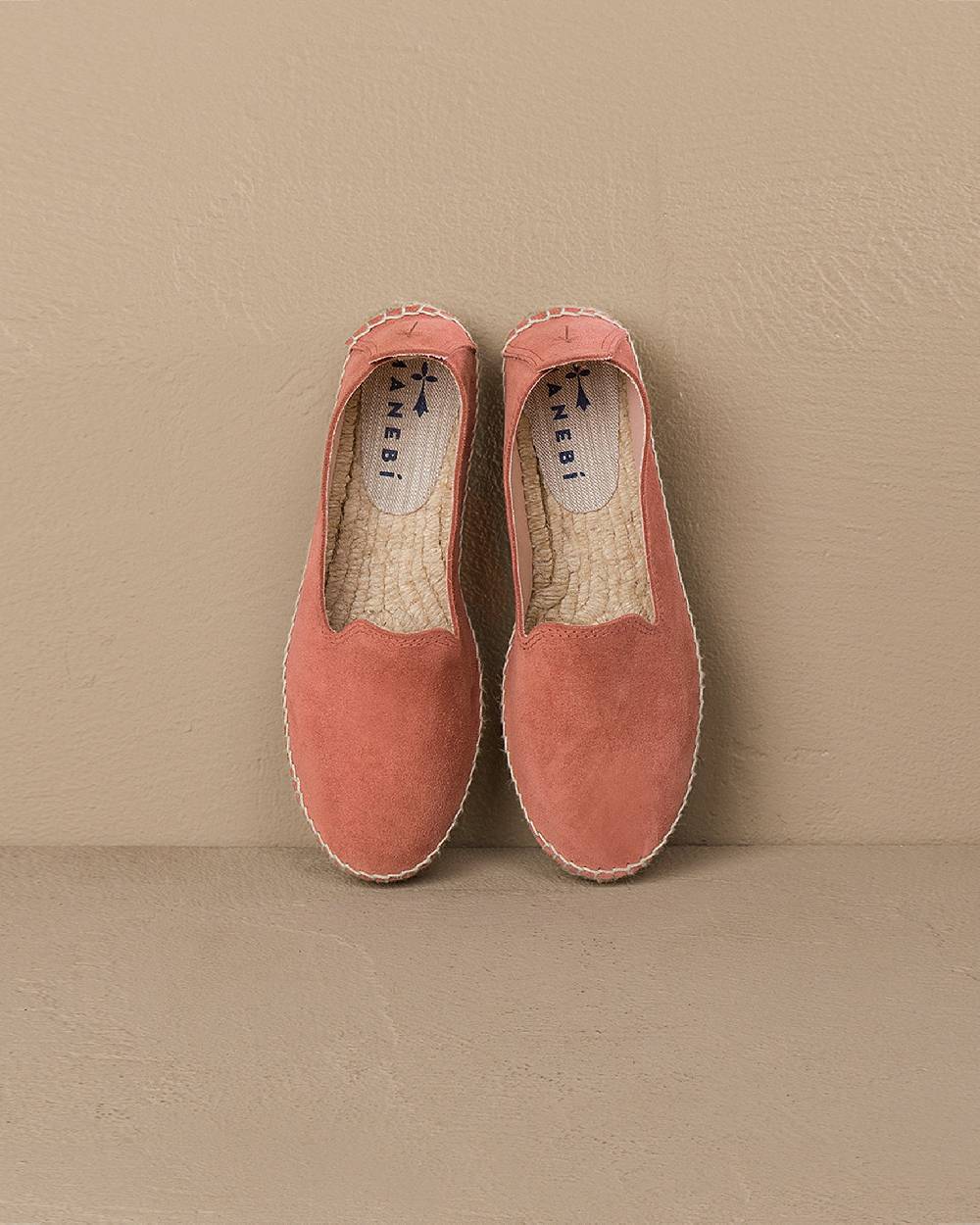 Manebí Suede Double Sole Espadrilles - Hamptons Terracotta Sconto