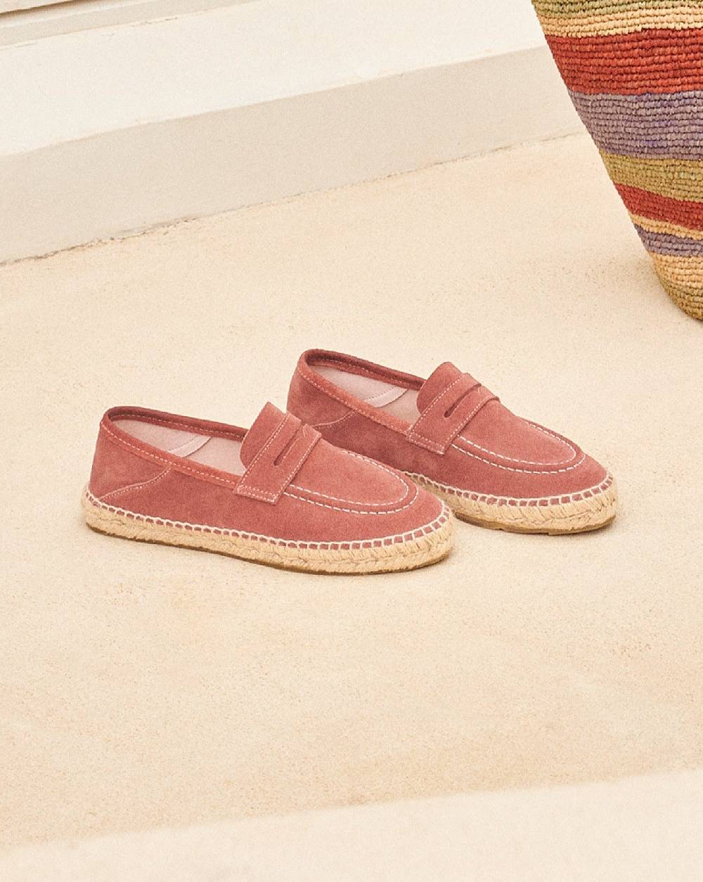 Manebí Suede Loafers Espadrilles - Hamptons Terracotta Economico