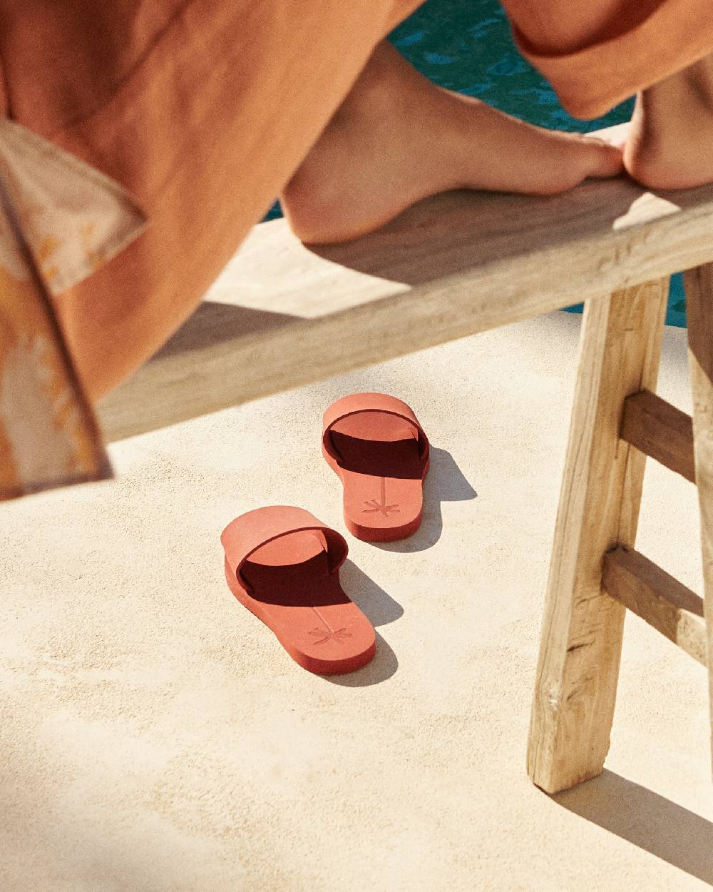 Manebí Eva Slide|Swim Sandals - Terracotta In Vendita