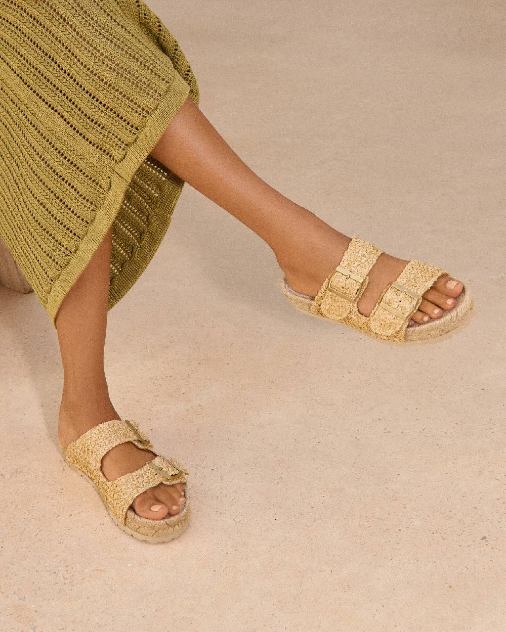 Manebí Raffia Nordic Sandals - Raffia Net Soddisfazione Garantita