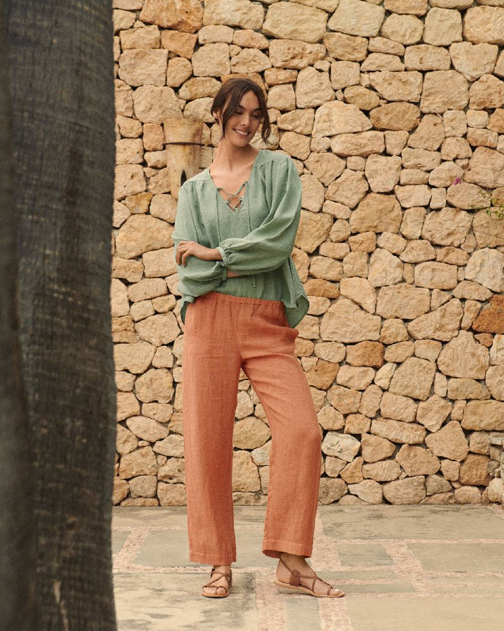 Manebí Linen Varadero Shirt - Mineral Green Sottocosto