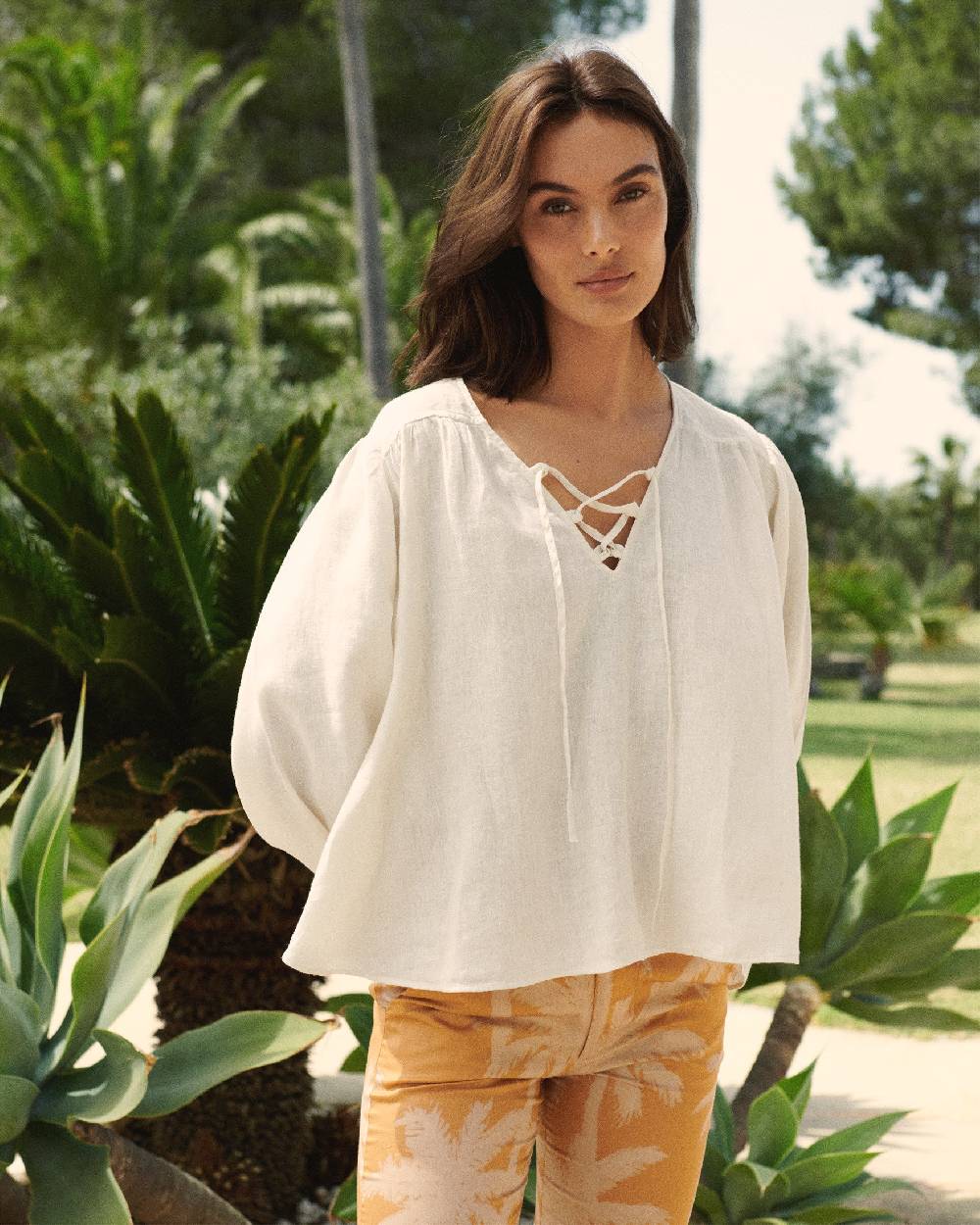 Manebí Linen Varadero Shirt - Eggnog Convenienza