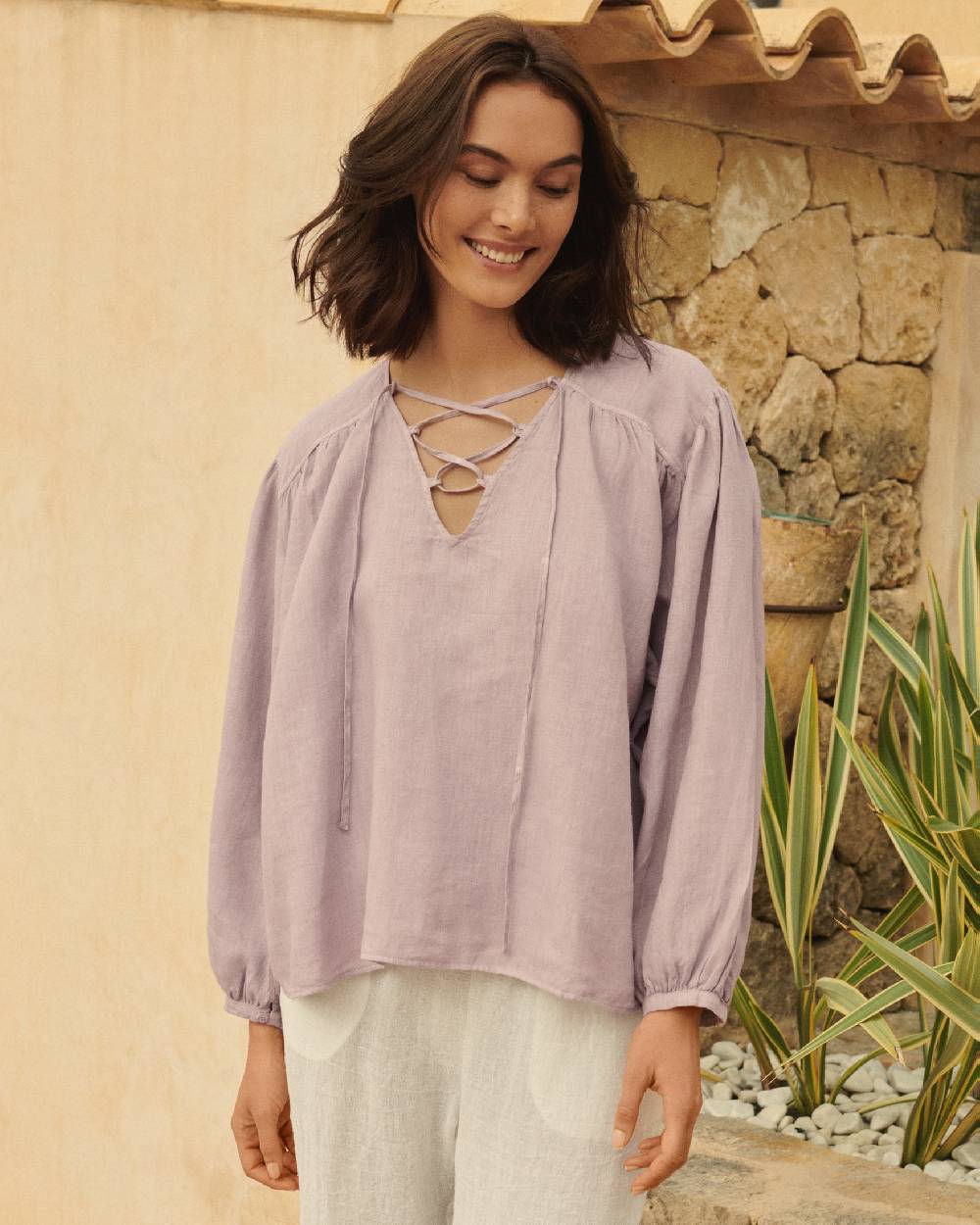Manebí Linen Varadero Shirt - Iris Novità