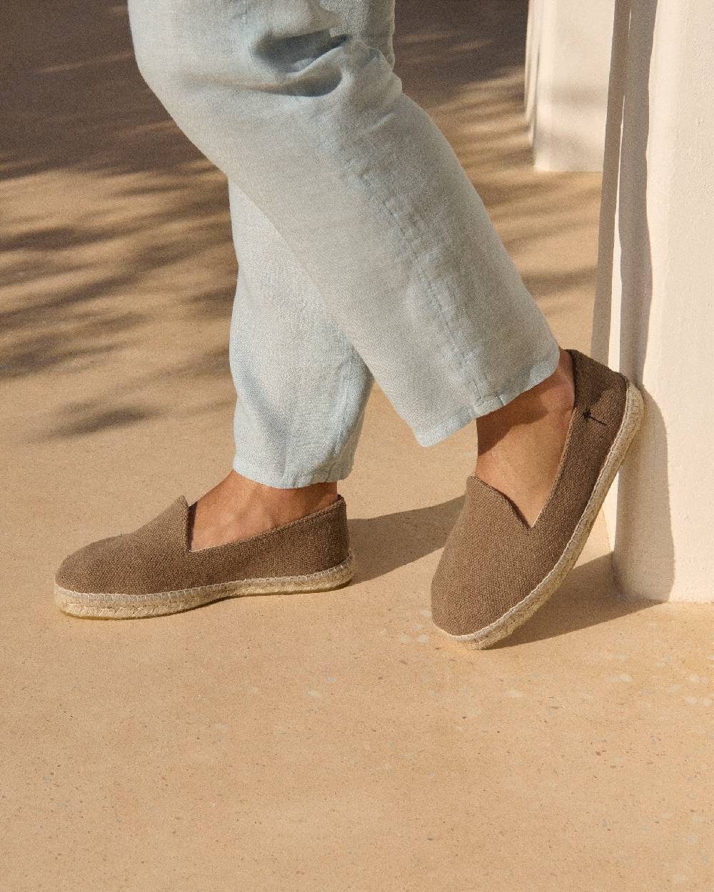 Manebí Coarse Woven Canvas Espadrilles - Vintage Taupe Promozione Limitata