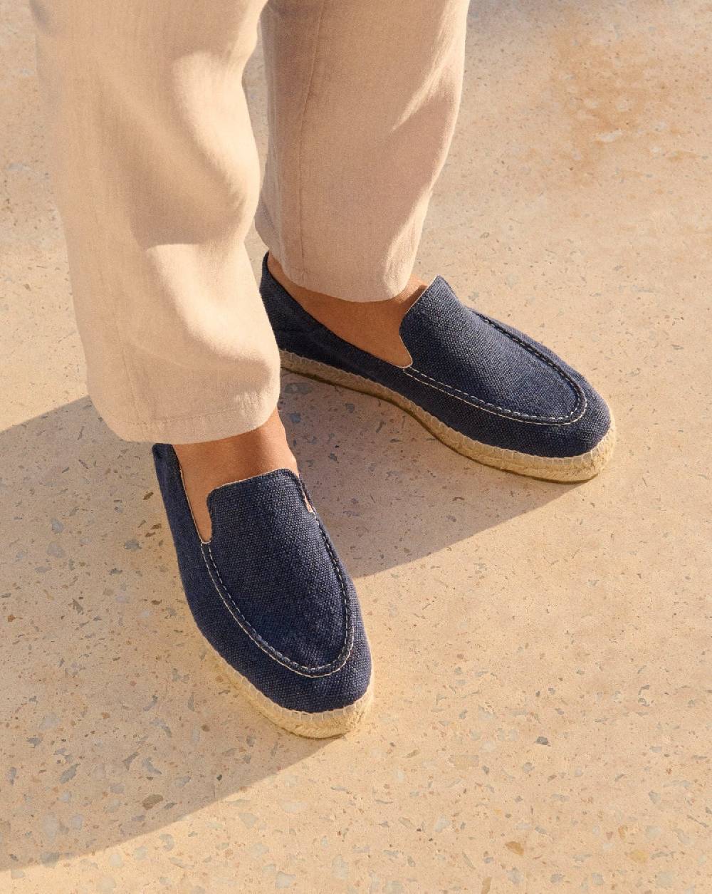 Manebí Organic Hemp Traveler Loafers|Espadrilles - Navy Fino Al -60%