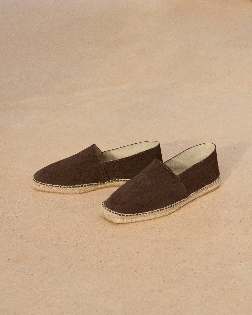 Manebí Suede Square Toe Espadrilles - Cocoa Affare Del Giorno