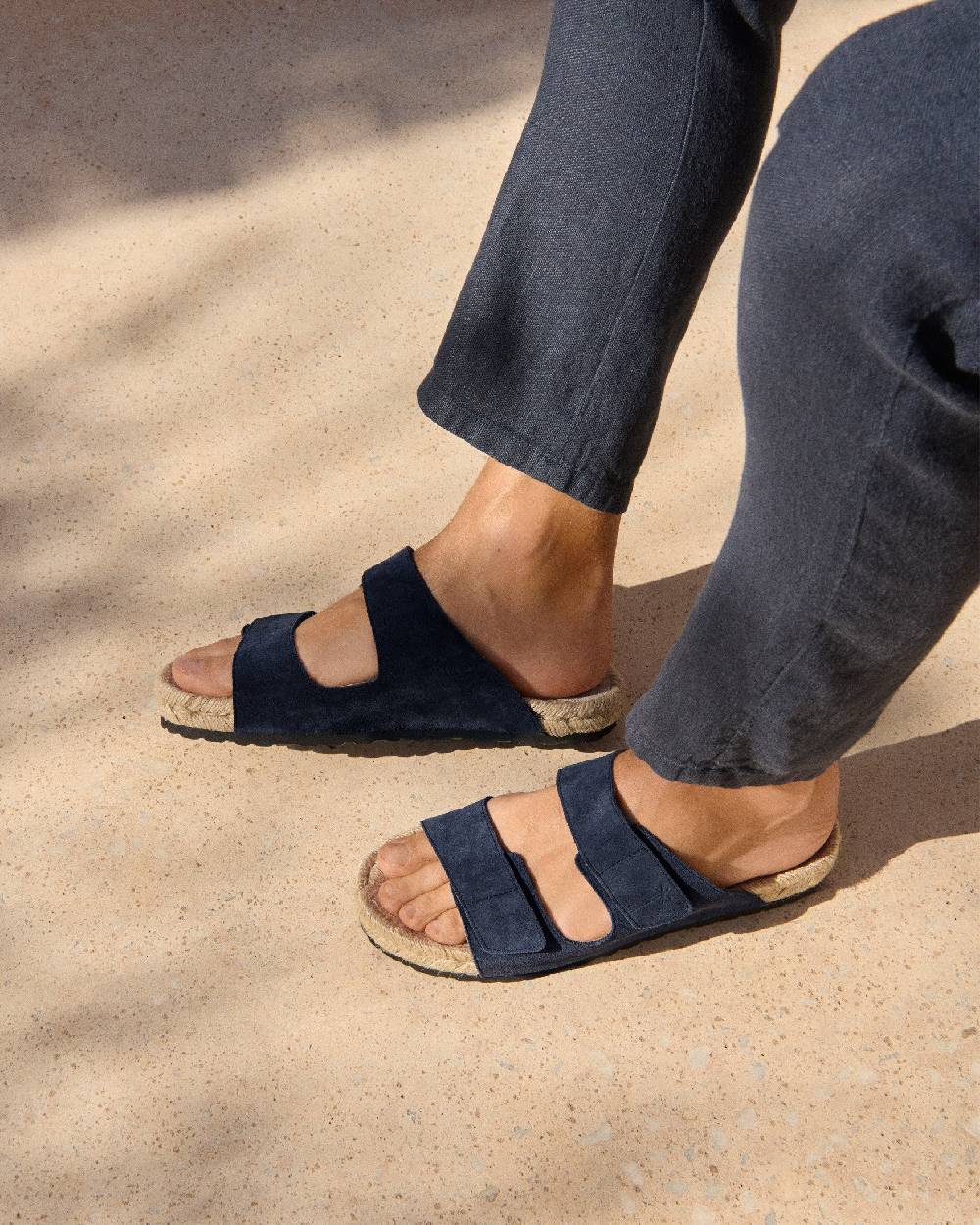 Manebí Suede Strap Nordic Sandals - Patriot Blue Sottocosto