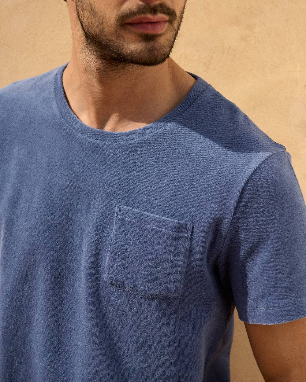 Manebí Organic Terry Cotton|Emilio T-Shirt - Petrole Offerte