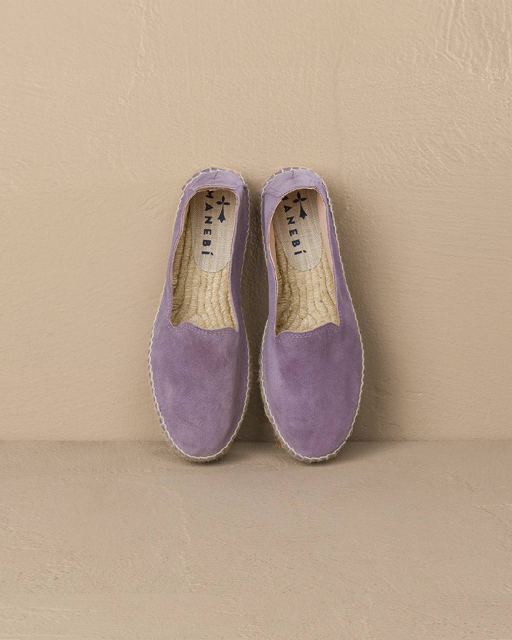 Manebí Suede Double Sole Espadrilles - Hamptons Wisteria Lilac Solo un giorno rimasto