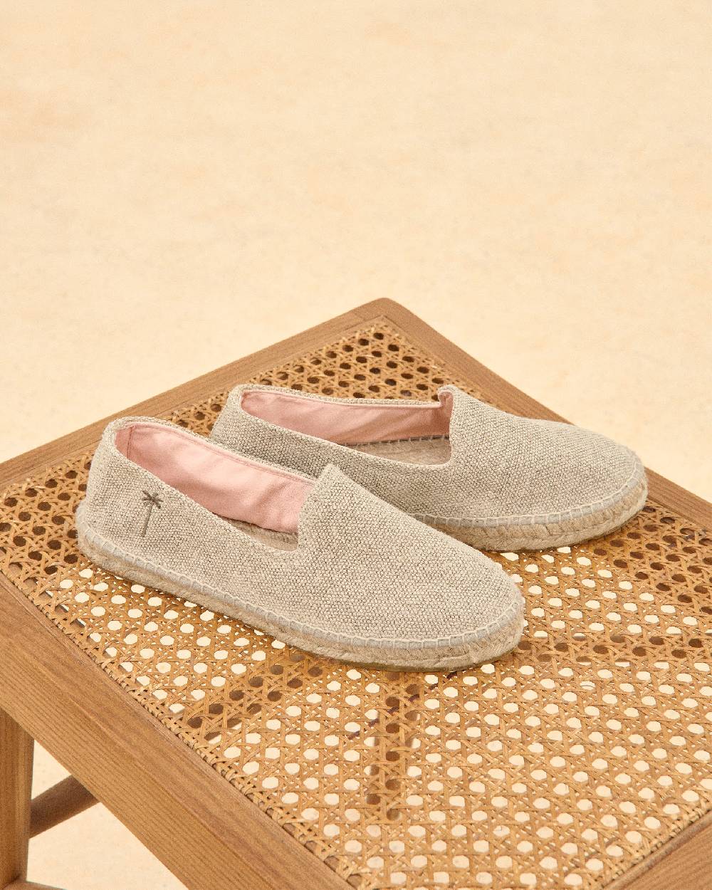 Manebí Organic Linen Flat Espadrilles - La Havana Natural Moda