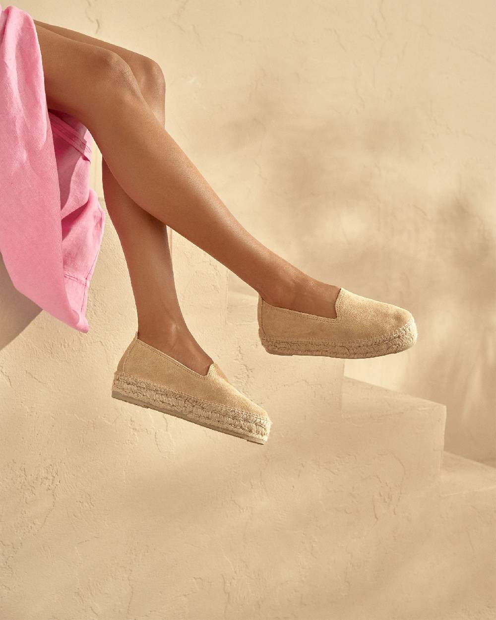 Manebí Espadrillas con Doppia Suola - Hamptons - Champagne Beige 2025
