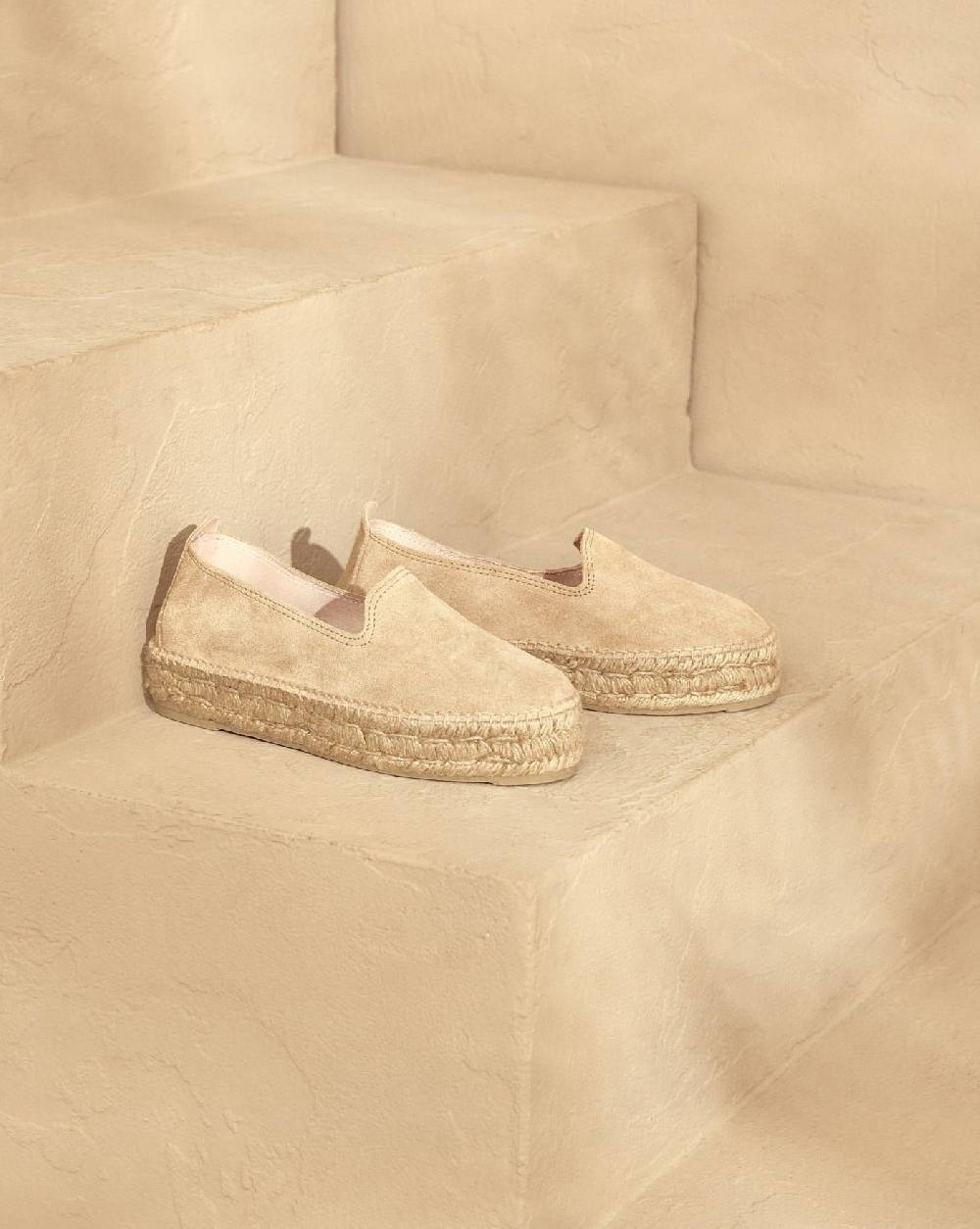 Manebí Espadrillas con Doppia Suola - Hamptons - Champagne Beige 2025
